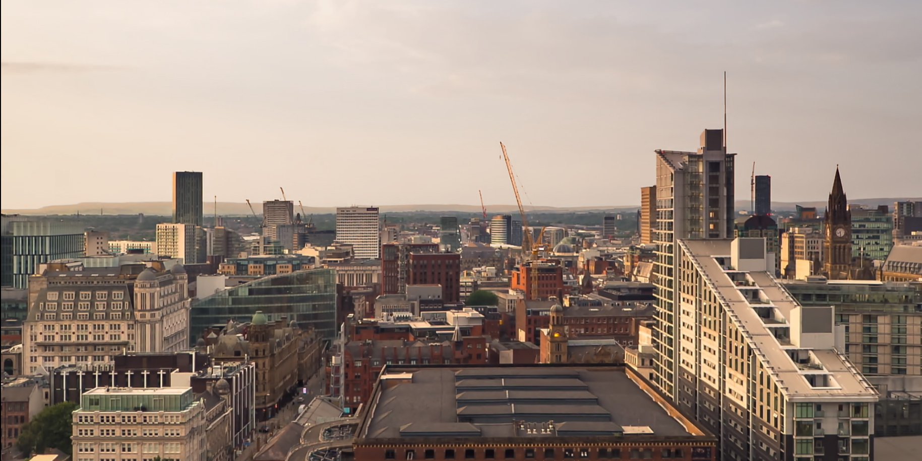 Manchester skyline during the day