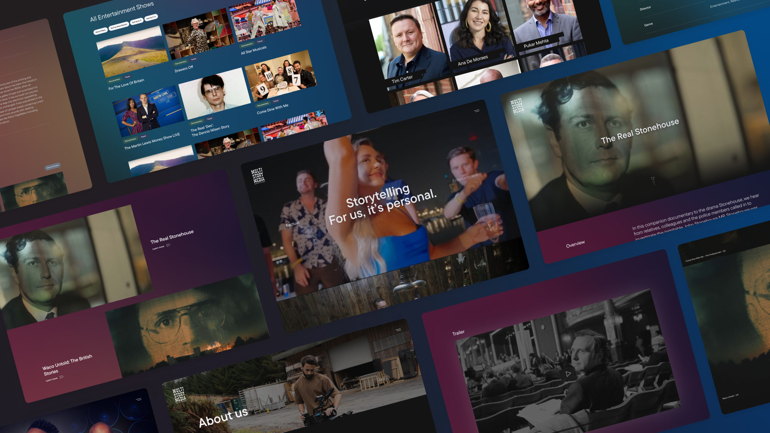 Multistory TV - Part of ITV Studios | Website UX Design | 5