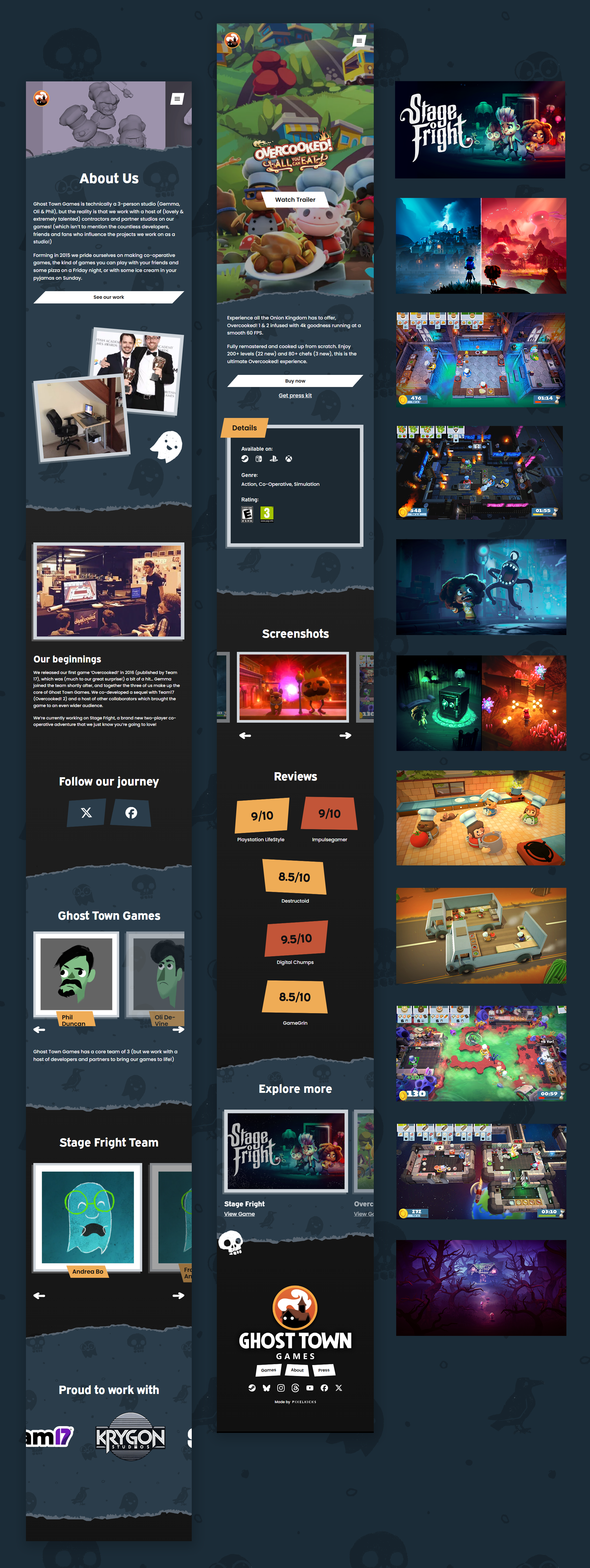 Ghost Town Games | Mobile WordPress Website